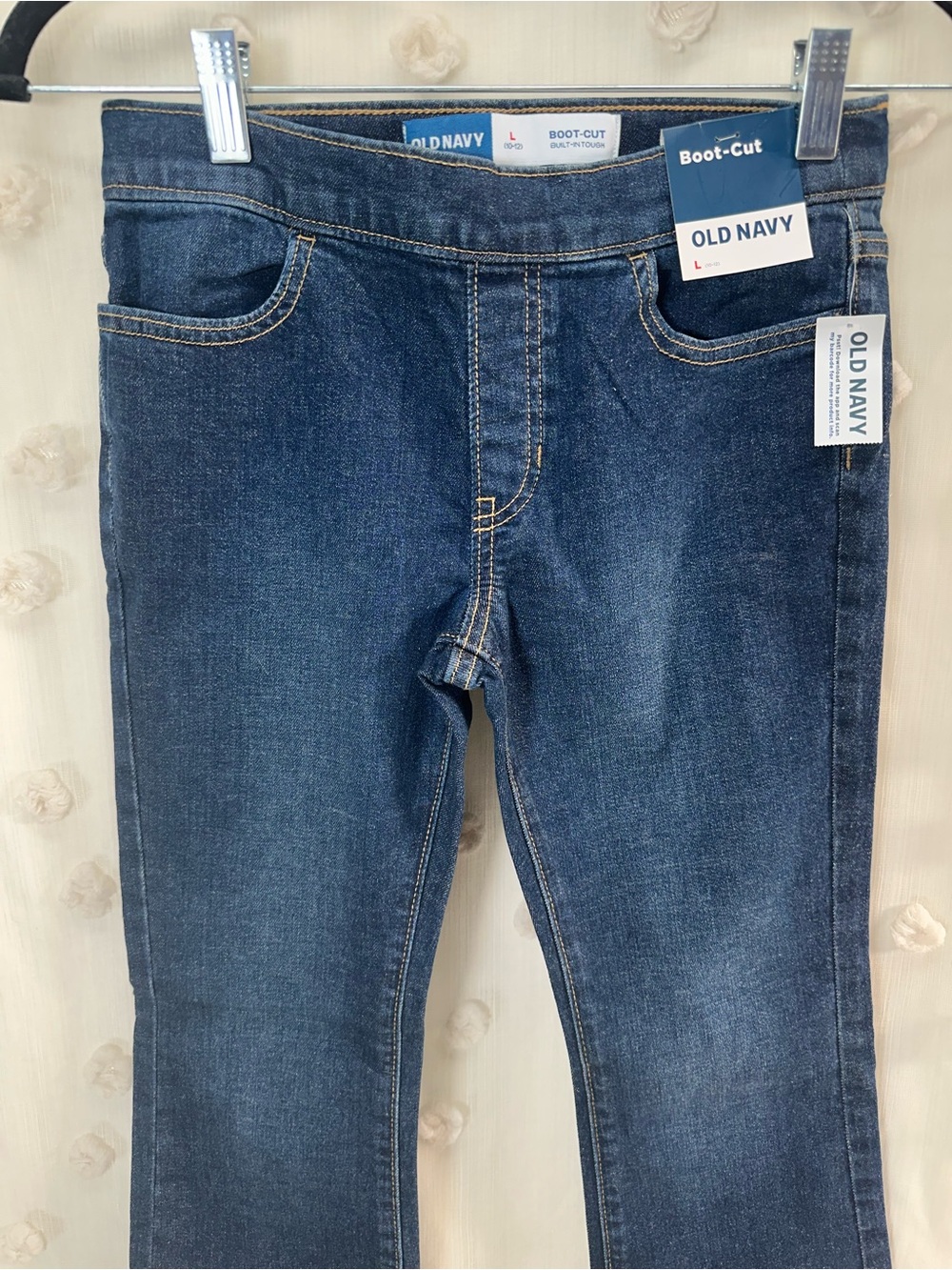 NWT Old Navy Girls’ Dark Blue Boot-Cut Jeans Size Large (10/12) - Picture 2 of 5